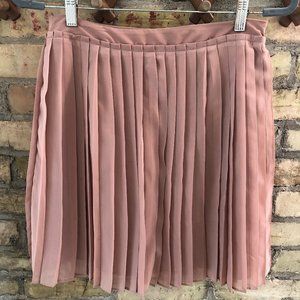 Lauren Conrad Mauve / Blush Pink Pleated Skirt